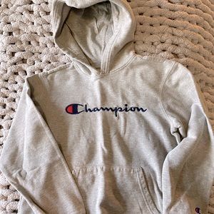 Boys champion classic gray sweatshirt hoodie